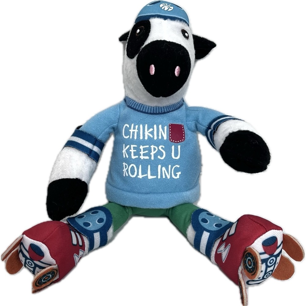 Chick -fil-a cow chickin keeps u rolling plush